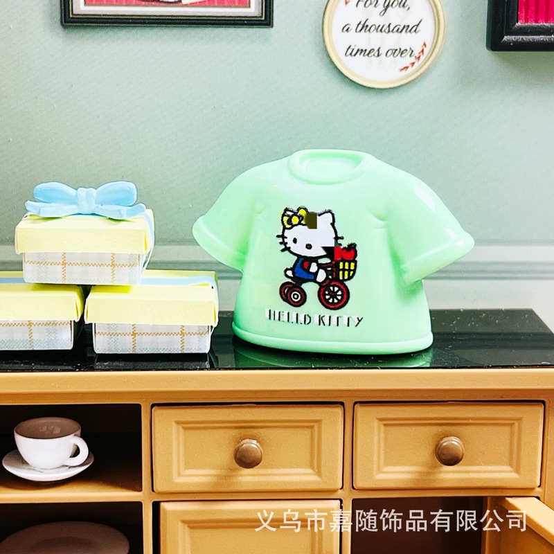 微缩树脂仿真日系KT短袖T恤 DIY饰品配件便利店迷你超市dollhouse|undefined