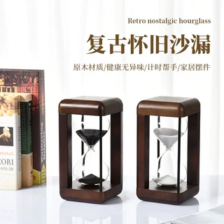 定制四柱高级感防摔沙漏 儿童礼品创意摆件时间沙漏轻奢