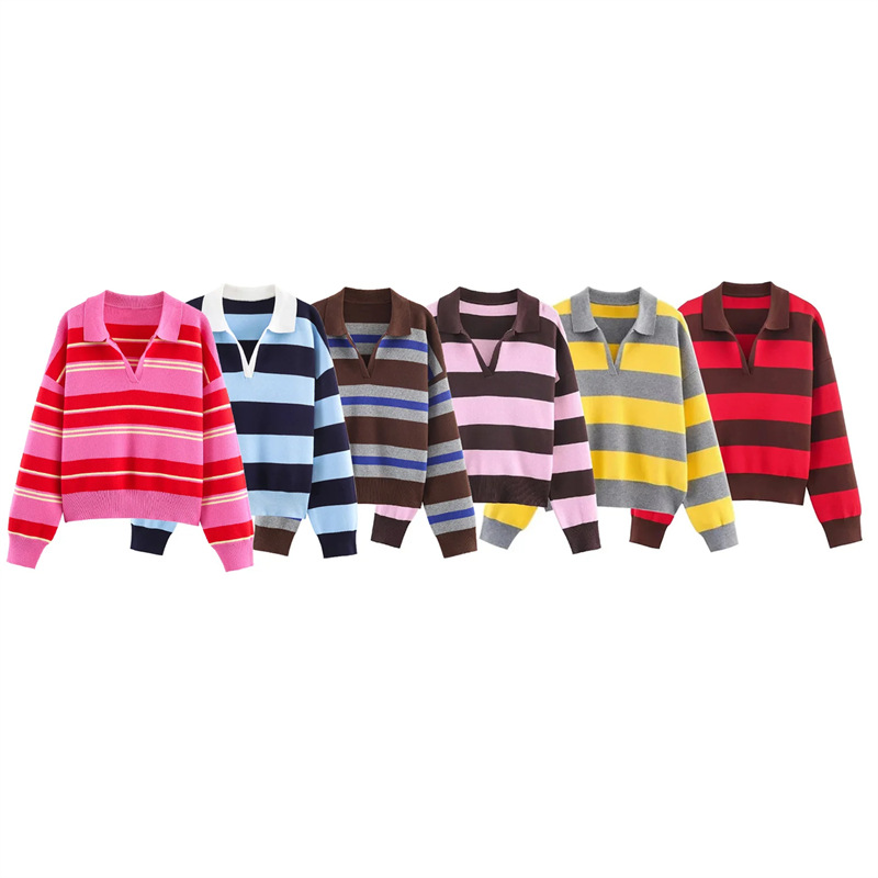 Autumn 2025 New European and American Style Round Neck Loose Pullover Women's Designer Knit Sweater 5536162