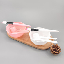 批发DIY面膜四件套PP面膜碗调膜棒勺面膜刷涂抹自制面膜美容工具