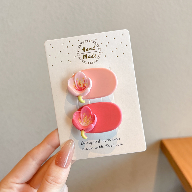 Crema ondulado punto arco clip para el cabello de la mujer adorable lateral cabello roto frisa clip de boca de pato clip para la niña clip para el cabello