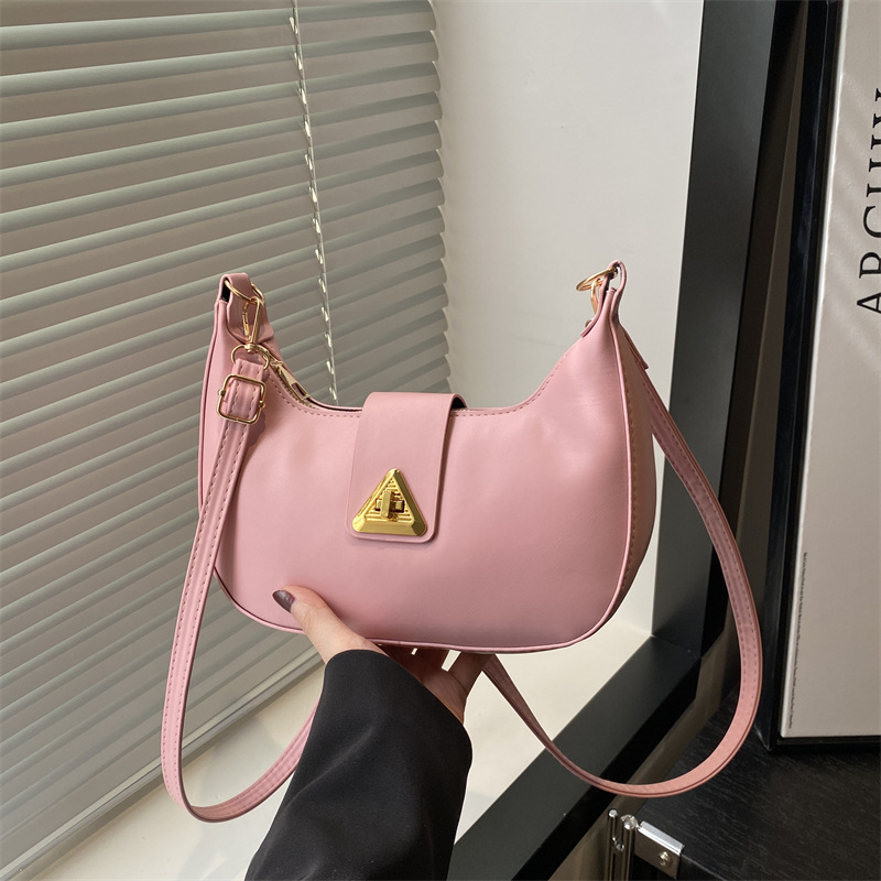 Bolso de hombro para mujer nueva textura de moda simple bolso de axila de moda coreana temperamento retro estilo occidental bolso de mensajero de viaje