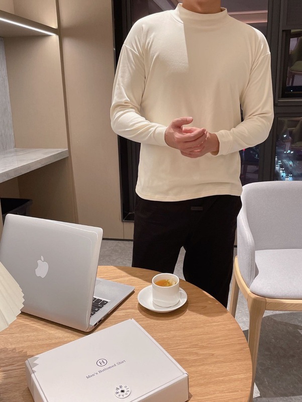 東大門の彼氏のシャツ3.0半の高襟の底のシャツの秋冬の男性の小さい毛の快適な冬の中で保温の上着を掛けます。|undefined