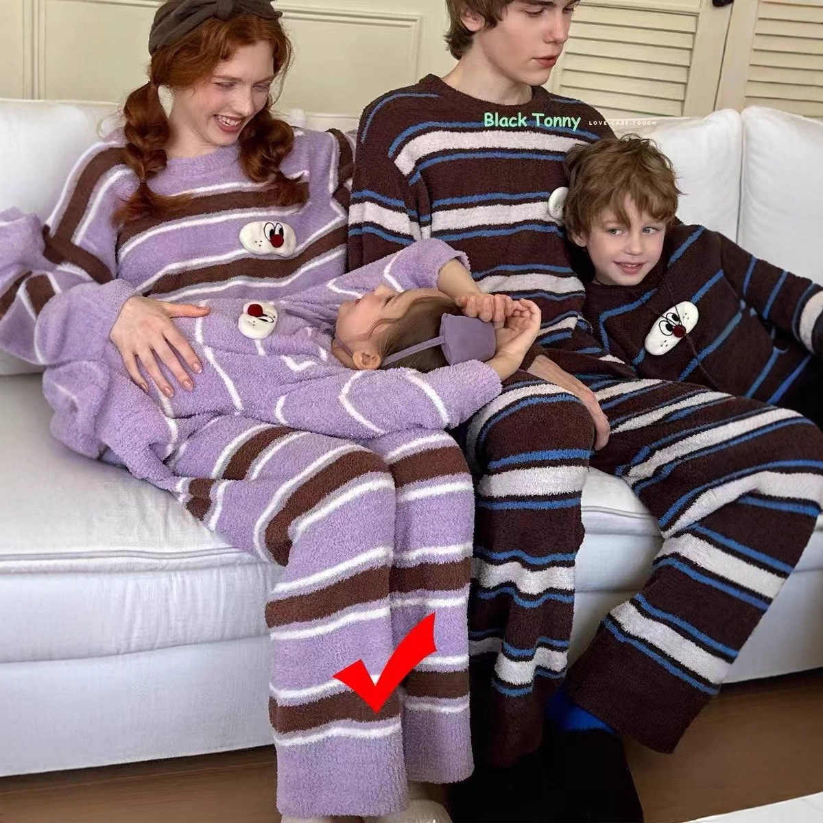 1115-54 YYDS半岛绒睡衣套装