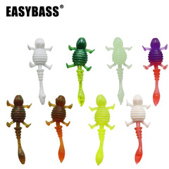 Lure Bait Gecko Fake Lure 4.7cm 1g 10-Pack Turtle Soft Bait for Spotted Bass Fishing Cross-border Manufacturer