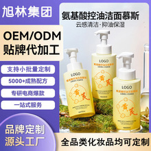【500瓶起OEM贴牌】定制黄芪氨基酸控油洁面慕斯OEM加工洁面慕丝