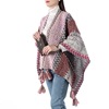 Ethnic trench coat, knitted cloak, summer set, scarf, long jacket with tassels, 2022