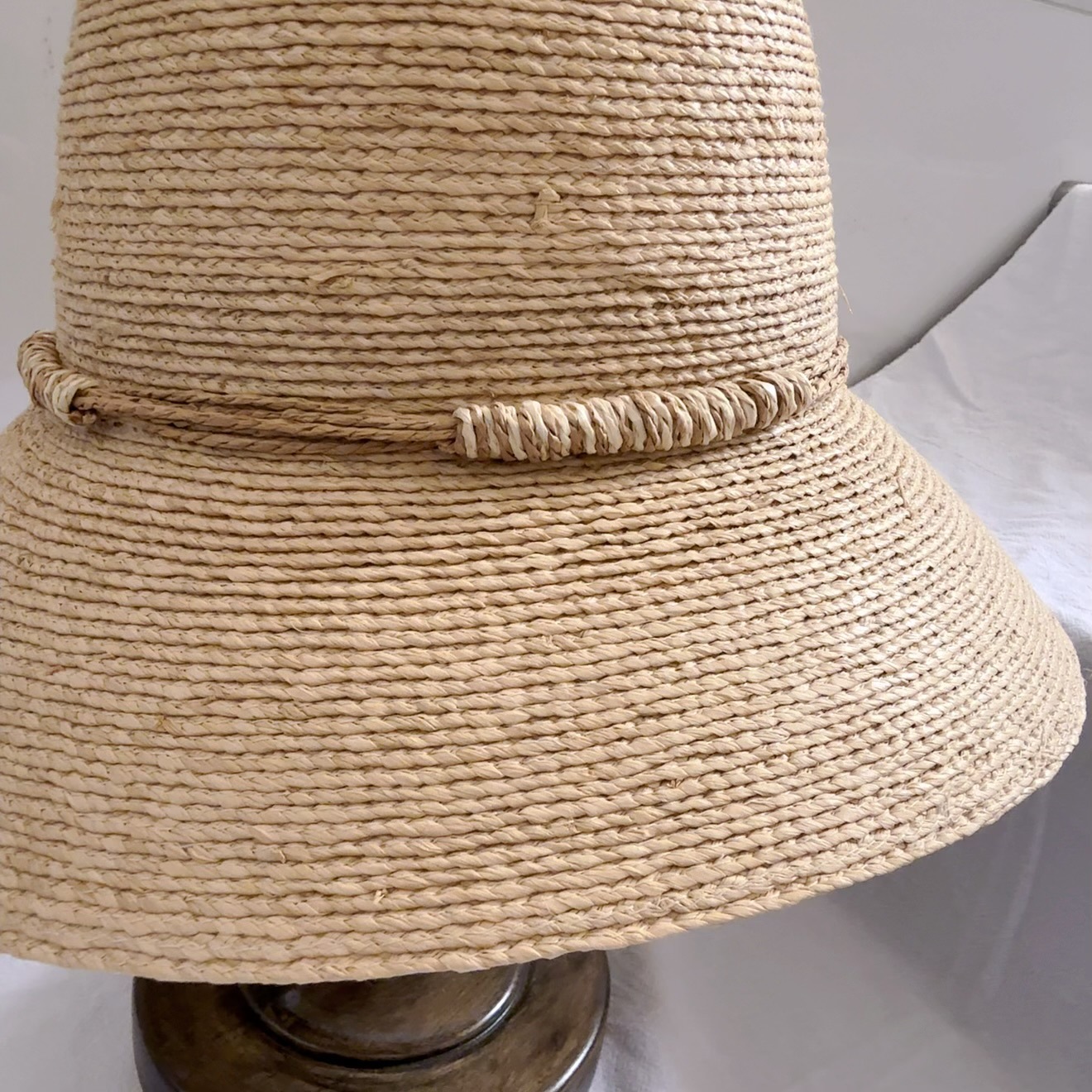 Cappello da sole donna vintage stile hepburn in paglia raffia_voghion.com