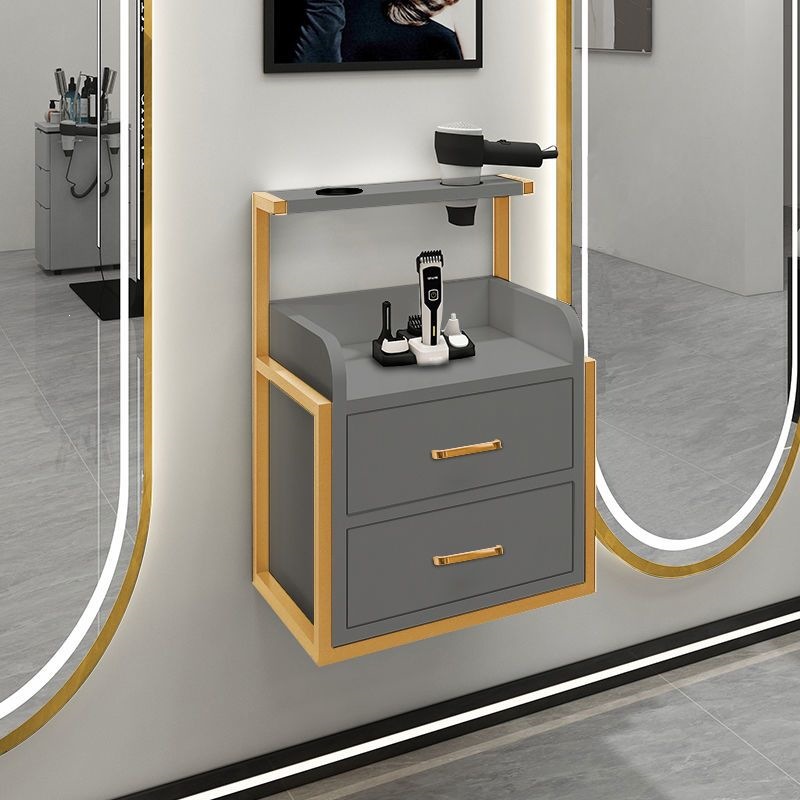 Gabinete de herramientas de peluquería tabla de corte de pelo especial de salón de peluquería tipo pared cabinet de herramientas de peluquería estante de artículos de corte de pelo