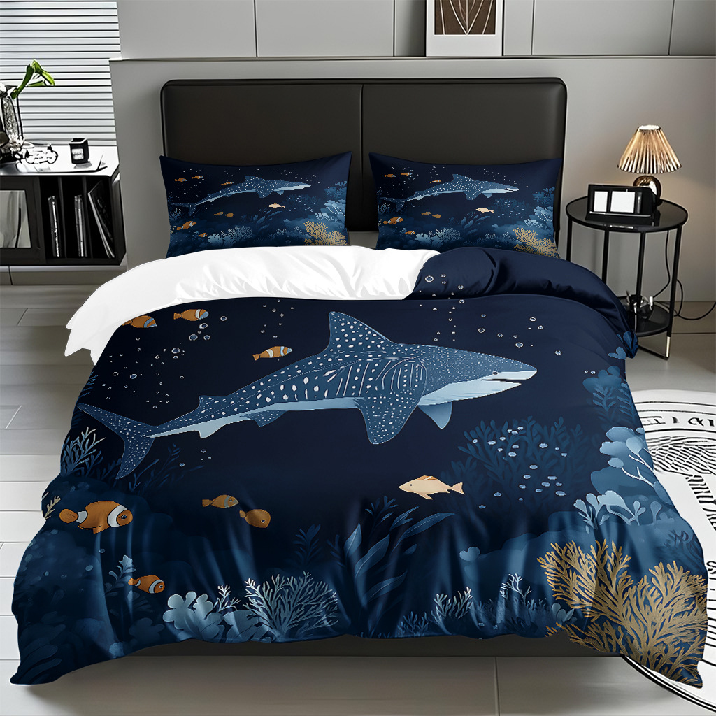 Ventas transfronterizas calientes de una variedad de patrones de reliquias marinas impresión digital colcha