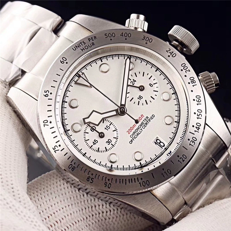 Glass mechanical light watch, fully automatic