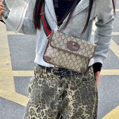 G's Tiger Head Bag クロスボディバッグ チェストバッグ ウエストバッグ 男女同型 新しいバックスタイルをロック解除 高品質 レトロ 多用途