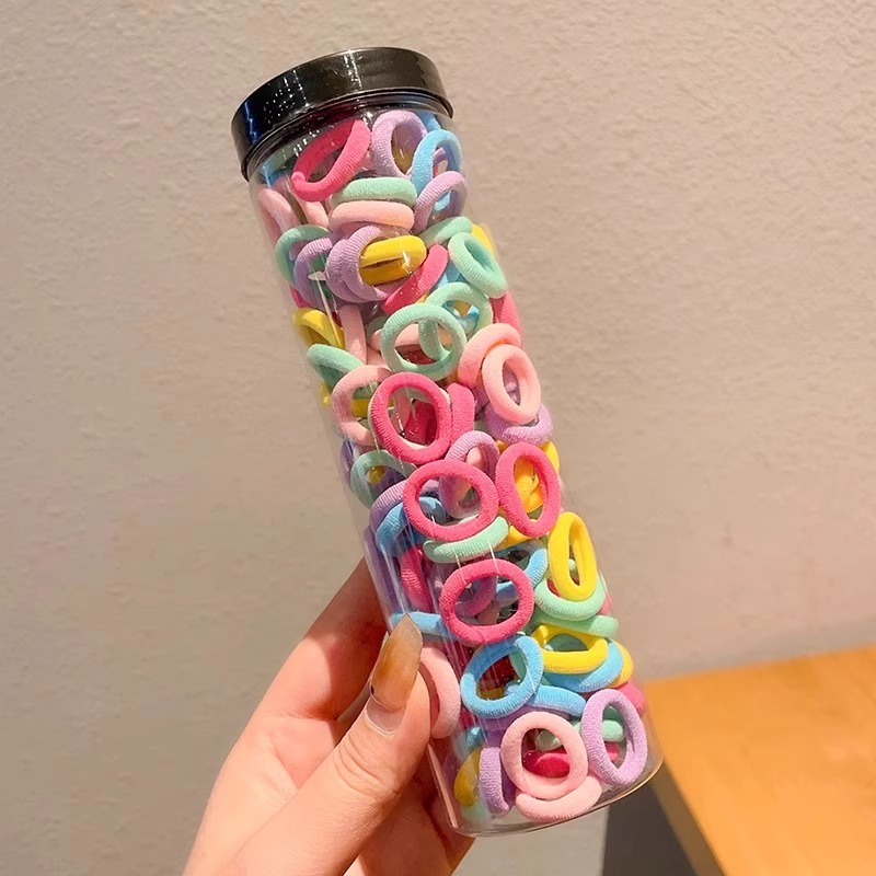 Anillo de cabello de color para niños de alta altura elástica correa durable no daña cabello de niña cabello de cabello de bebé cubierta de cabello