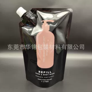 厂家定制 出口欧美1升洗发液身体乳补充液袋 膏泥状灌装包装袋