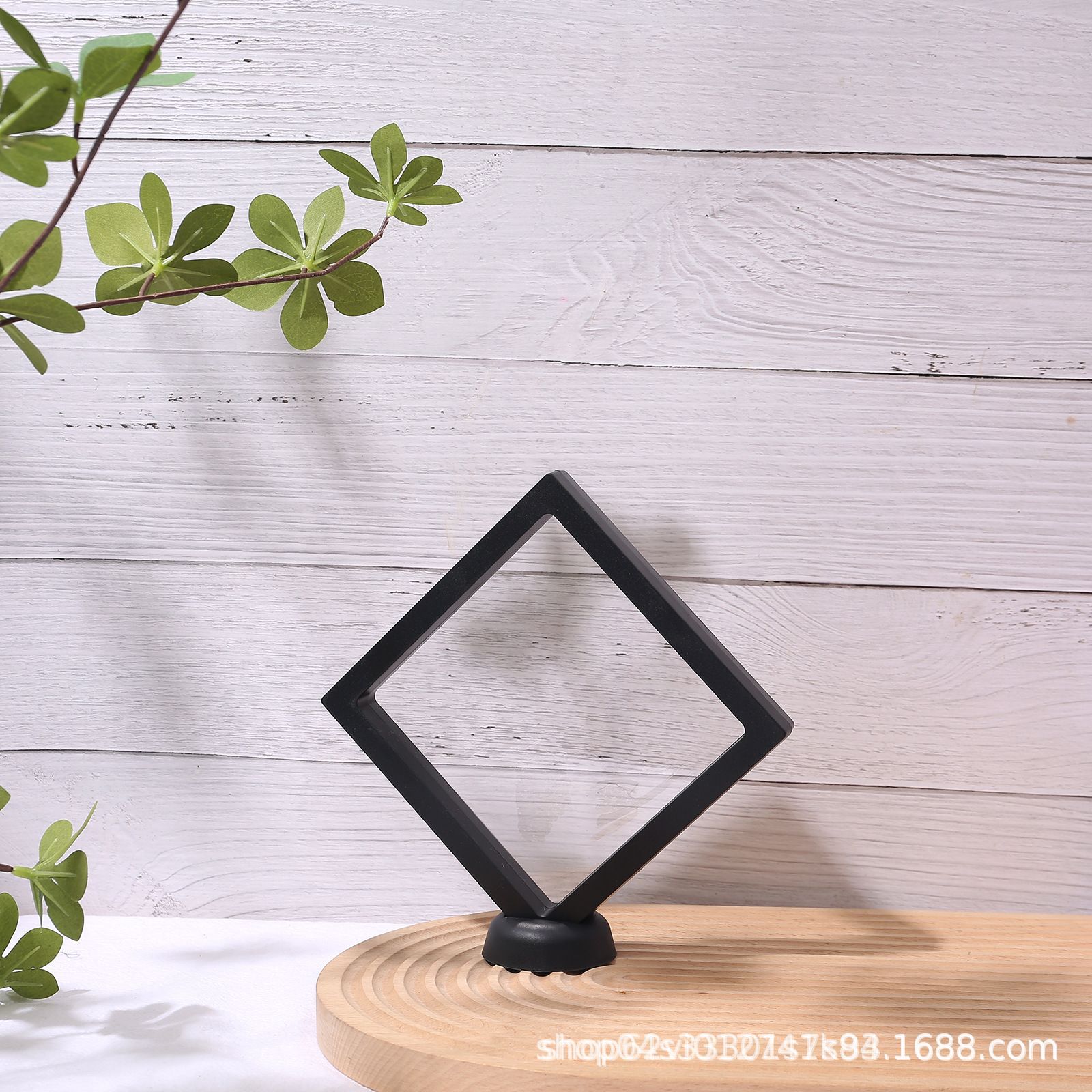 Bracelet acrílico joyería almacenamiento estante de exhibición de embalaje caja de almacenamiento de papel PE película flotante estante de joyería transparente