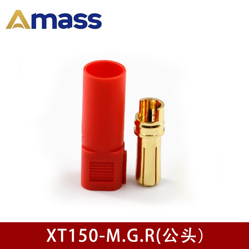 XT150-M/f正規品amassエメス金メッキプラグ120a大電流赤6mmバナナヘッド|undefined