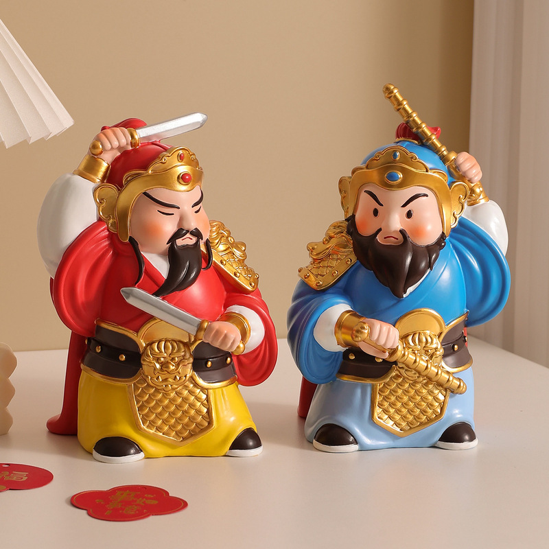 Entrance Door God Ornaments, Office Workstation Desktop, National Trend Cultural and Creative Decorations, Housewarming Gifts