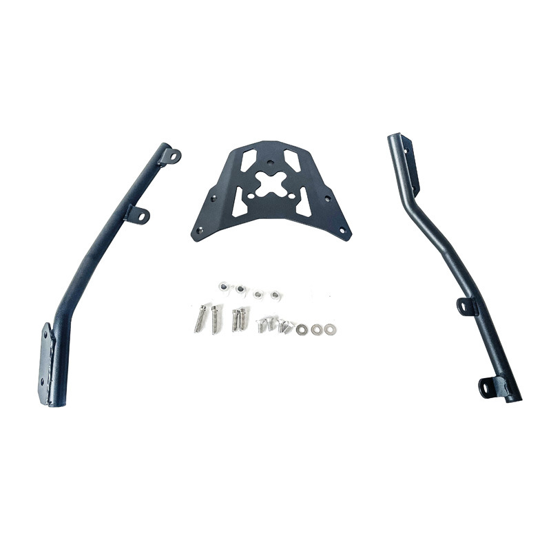 Aplicable a Kawasaki Z650 estante trasero reposabrazos estante trasero herramientas de caja trasera de acero al carbono estante de cola de equipaje