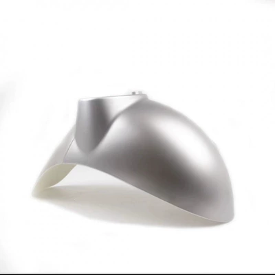 exterior parts, water shield, painted | Electric vehicle fender - matte-silver-white-little-turtle-king-front-mudguard