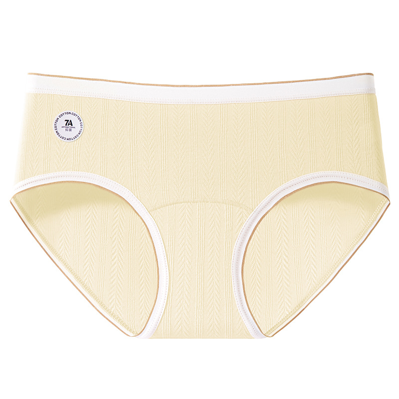 Bragas de algodón transpirables jacquard 7A seda de morera alargada y ensanchada entrepierna 2024 otoño e invierno nuevos calzoncillos para mujer