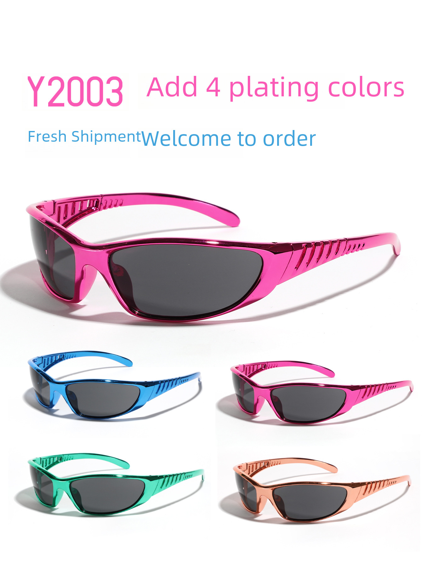 Xunge Y2K silver sunglasses color hollow future technology hot girl online red sunglasses female sunglasses trendy men_voghion.com