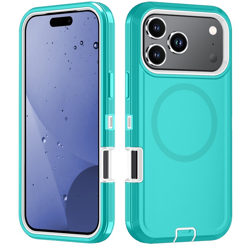 Apple 携帯電話ケース iphone17 Pro スリーインワン磁気携帯電話ケース、バッククリップホルダー付き、クロスボーダーモデルに適しています。|undefined