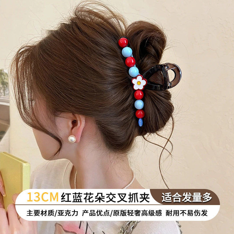 2026 nuevo clip de agarre de alto nivel lindo coreano cabeza trasera clip de cabello toque de cabello gran exquisito clip de tiburón clip de cabello image 230