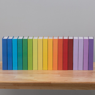 Children's Fake Book Ornaments Public Area Bookshelf Decoration Book Model Room Props Model Simulation Book Color Gradient Style