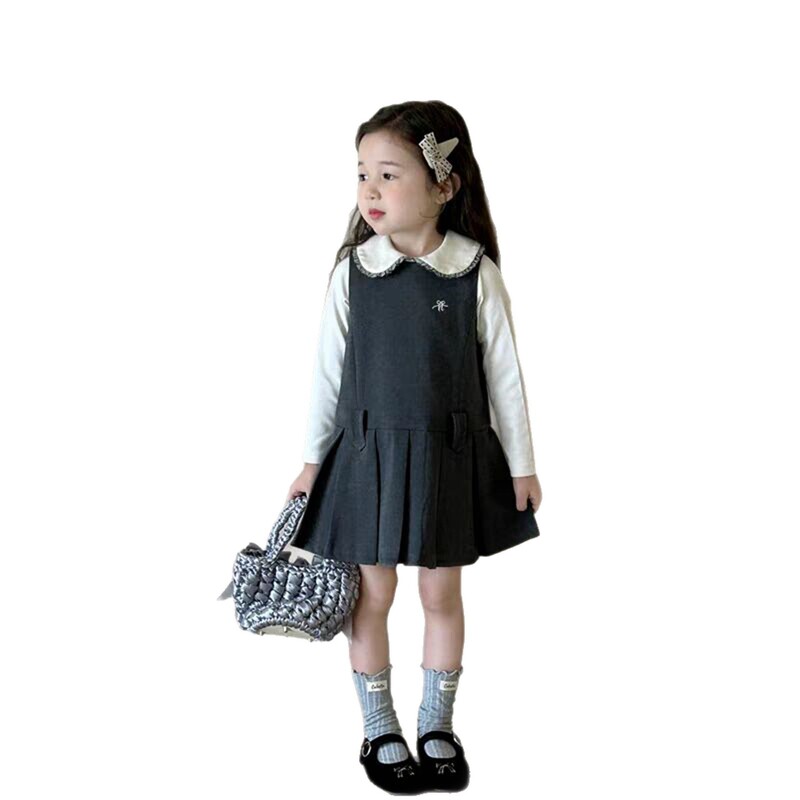 【柠里】女童套装秋2025新款女宝套装裙儿童连衣裙洋气宝宝春秋装|undefined