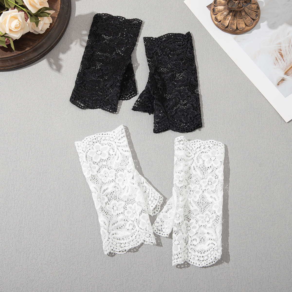 Lace gloves for bride
