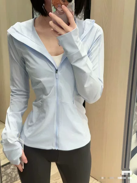 Women's Thin Ice Silk Sun Protection Long-Sleeved Jacket, Slim Fit, Outdoor Sports, Packable, Hooded, Breathable
