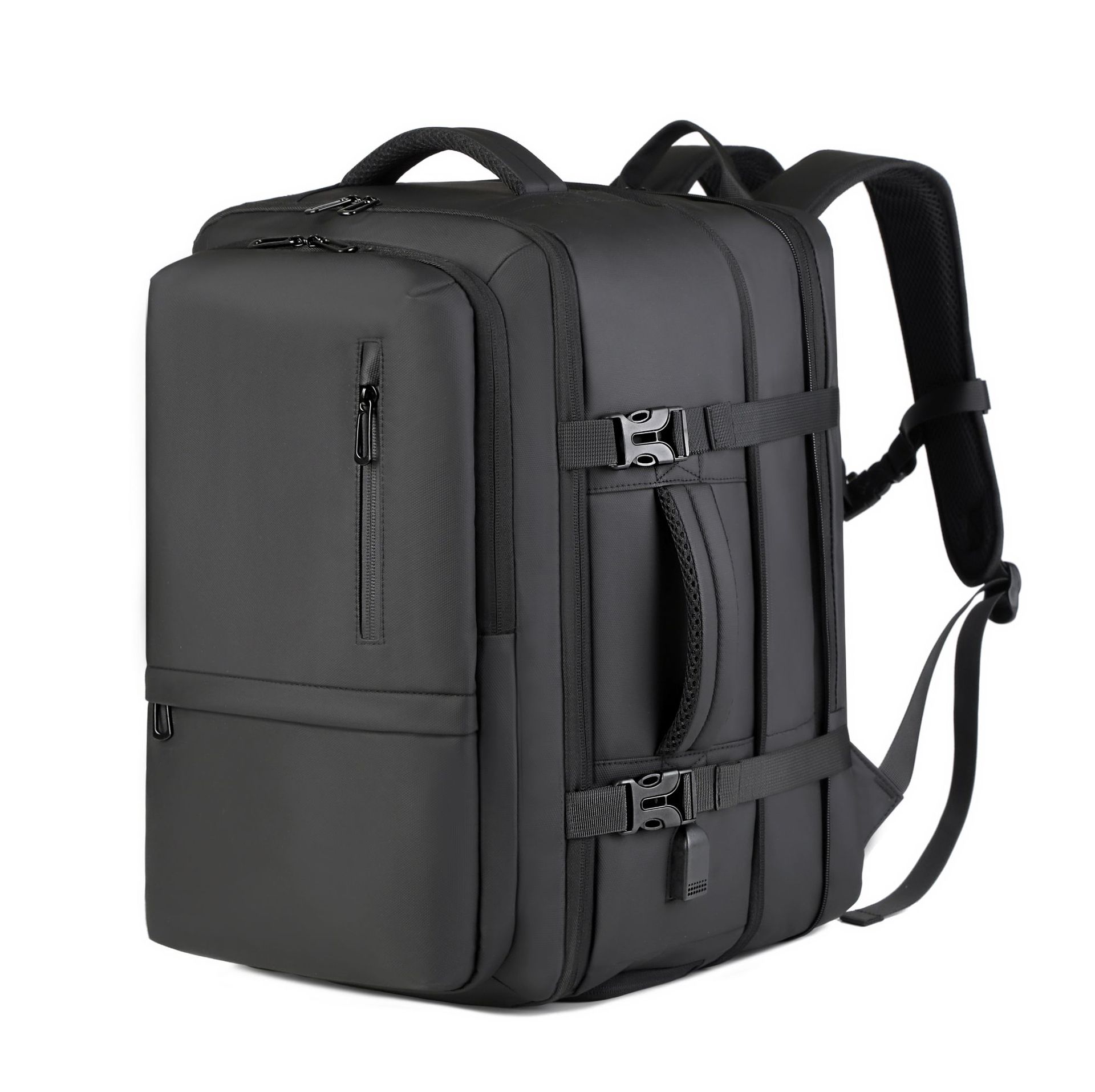 Men's travel backpack, women's new outdoor hiking bag, junior high school student schoolbag, large-capacity multi-functional large backpack Specification drawing