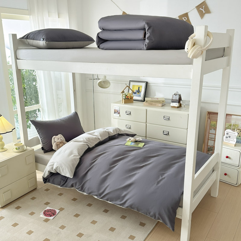 Ropa de cama de tres piezas para dormitorio de estudiantes de algodón en la temporada escolar