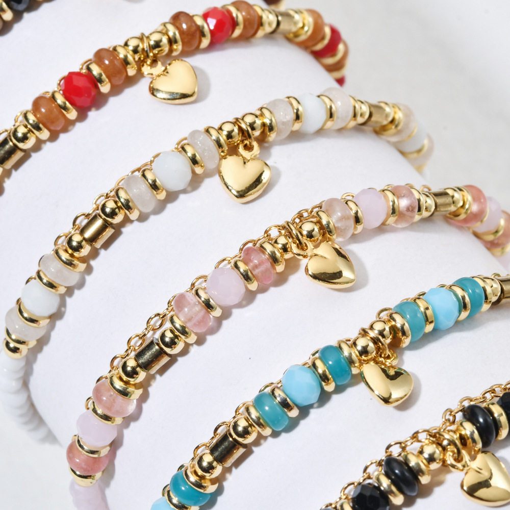10g Weight Lobster Trigger Clasp Closure Clasp Closure Type Retro Classic Style Geometric 304 Stainless Steel Artificial Crystal Beaded Chain Cable Chain Lobster Trigger Clasp Closure Beaded Bracelets Wholesale