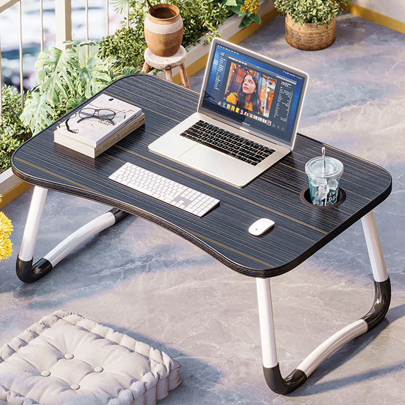 ベッドの上に置く折りたたみ式小型テーブル、ノートパソコン用、寝室、床で座って使える、学生寮の学習机、折りたたみ式|undefined