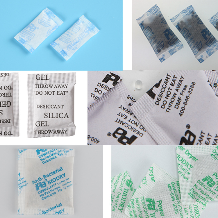 [Chengfeng] 1 gramo de papel compuesto de silicona desecante mineral de ropa caja ciega electrónica japonesa Inglés fabricantes de desecantes