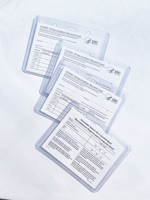 疫苗接种记录卡套疫苗硬胶卡套厂家现货 CDC Vaccination Card|ms
