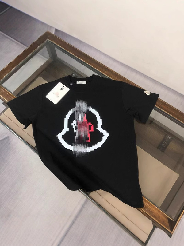 新型ヒップホップフロップモン蒙満印cler口マジックテープ半袖男女同一タイプtシャツカップル服|undefined