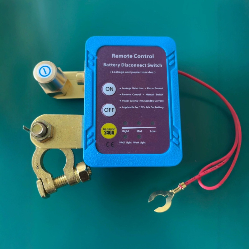 Cut-Off Switch 12V240A Remote Battery Disconnect Switch Automatic Power Off Switch for Car Auto Truck Marine