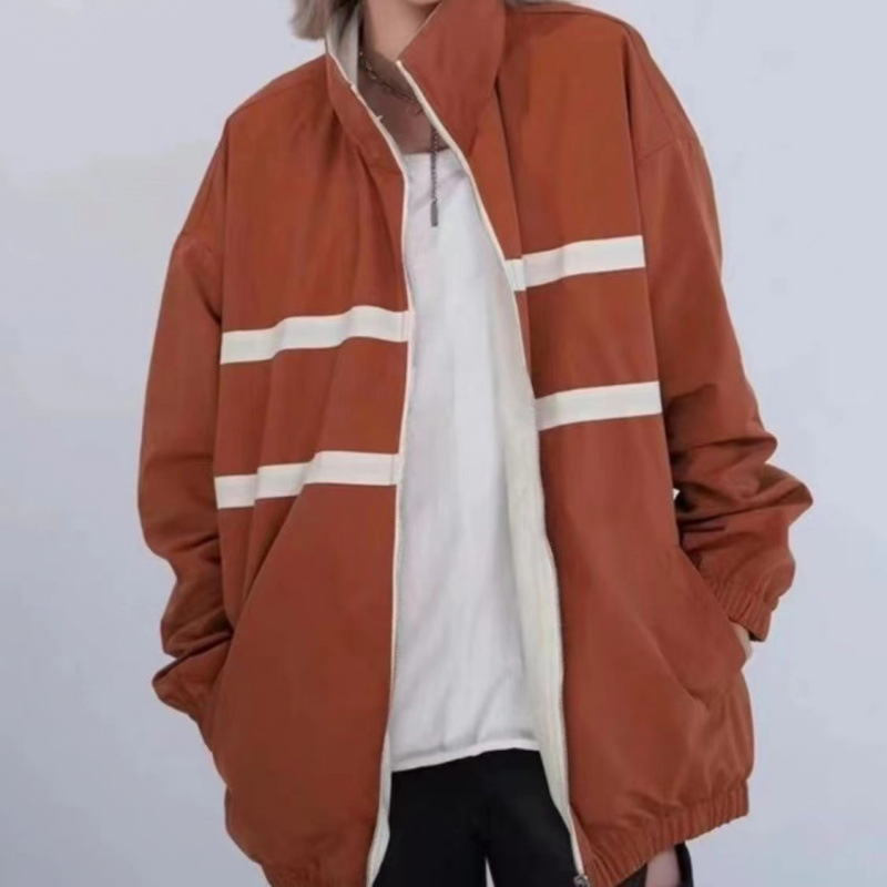 大きいサイズのレトロカジュアル長袖レザージャケット女性用春黒バイカージャケット太った肉をカバーして痩身トップ|undefined