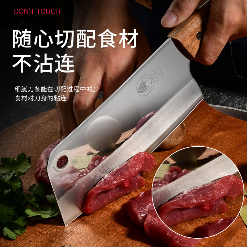 Cuchillo de cocina de acero inoxidable afilado cuchillo de cocina ligero super rápido cuchillo de cocina cuchillo de cocina doméstico cuchillo de cortador de carne