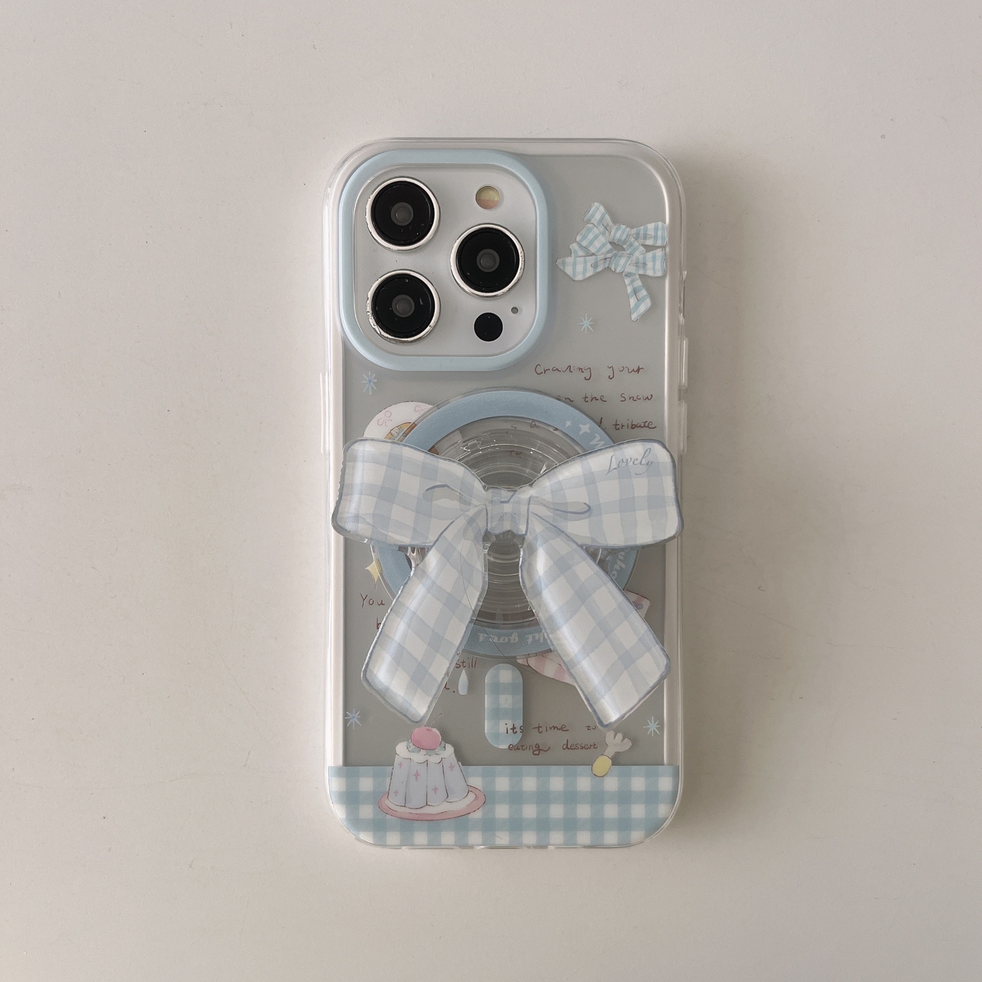 Azul fresco para Apple 16ProMax funda para teléfono móvil 15Pro magnético 14/13 femenino 15PM lazo 16