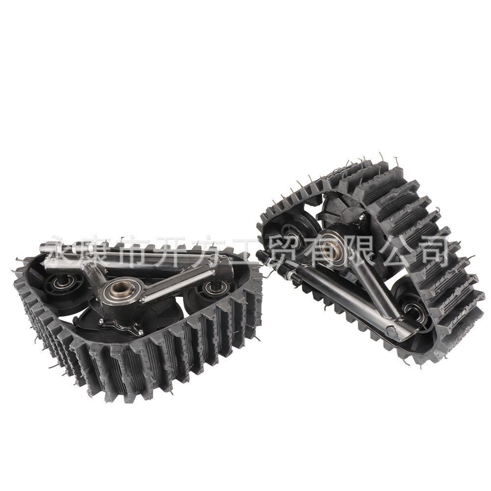 ATV四轮越野摩托配件改装沙滩车雪地雪橇车三角履带雪橇板雪地轮