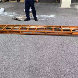 国标加厚 6 米消防拉梯 专职消防执勤登高作业常备伸缩器材
