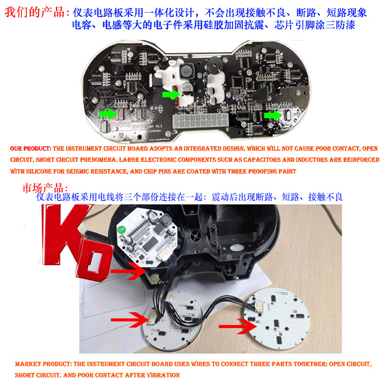 South American Hot Selling Motorcycle MAX125 Electronic LCD Meter CG TITAN150 Fan150 Dashboard