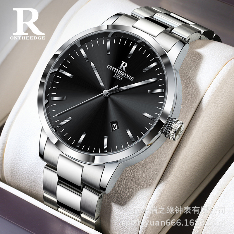 New Black Warrior Cross-Border Famous Brand Men's Watch Ultra-Thin Waterproof Quartz Watch Men's High-End Watch Wholesale