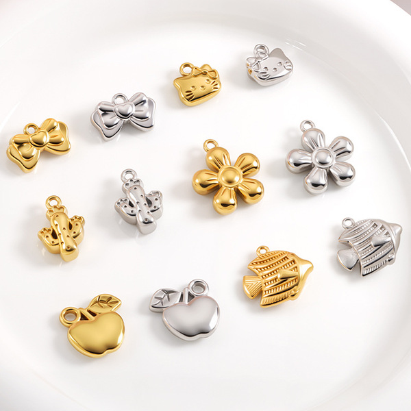 Golden pendant stainless steel