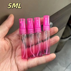 5ML彩色香水分装瓶 试管玻璃香水小样瓶旅行便携喷雾瓶喷瓶空瓶