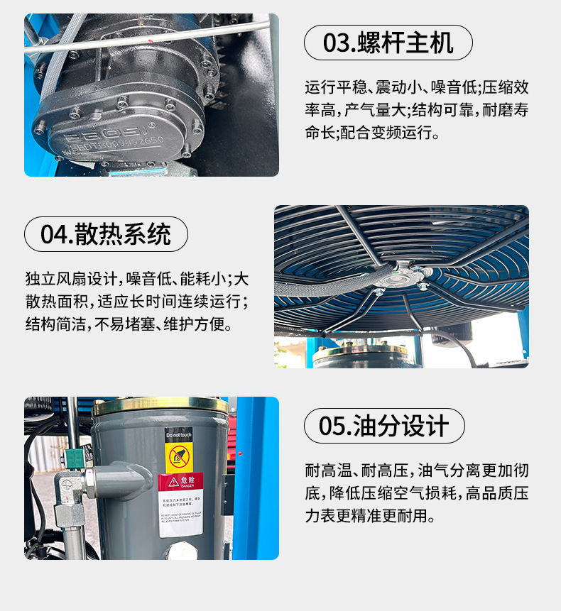 Juwang Energy-Saving Air Compressor, Bipolar Compression, Medium-High Pressure Large Air Compressor Equipment, Supplied by the Source Manufacturer