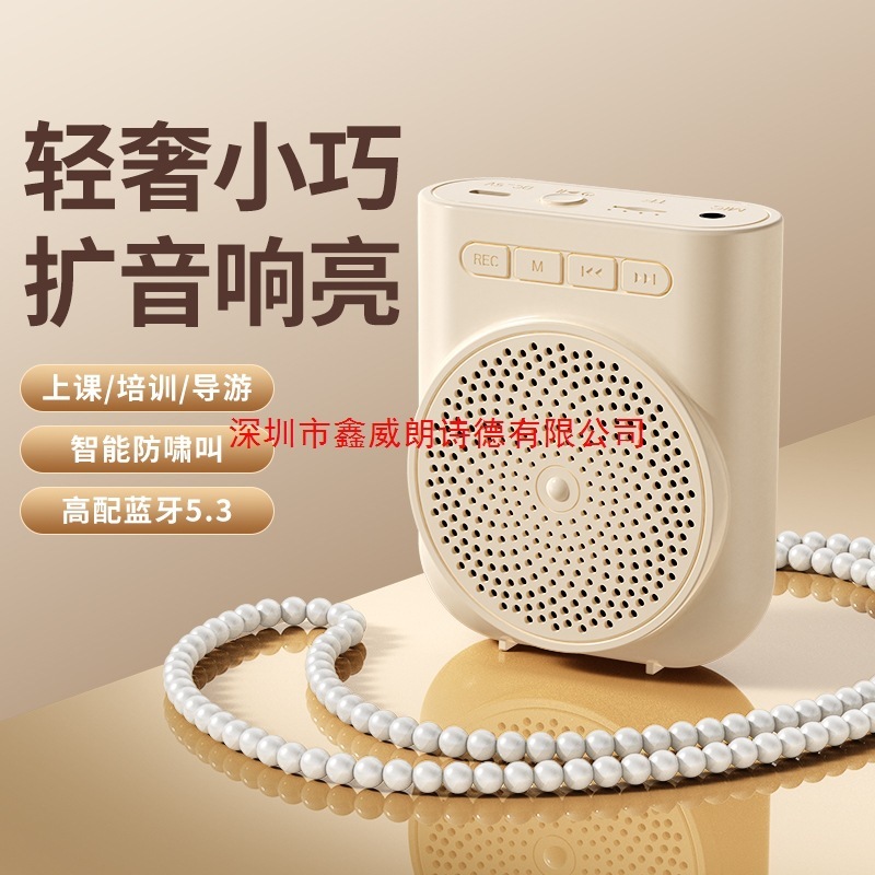Little Bee Amplifier Teacher Bluetooth Microphone Megaphone Teacher Lecture Headset Tour Guide Speaker